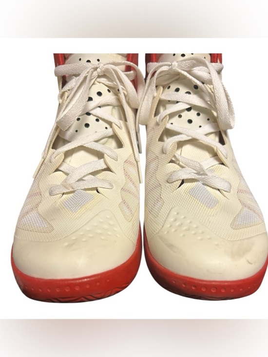 Nike Men’s Zoom Hyperenforcer XD Off White and Red Basketball Sneakers Sz 12 main image 6